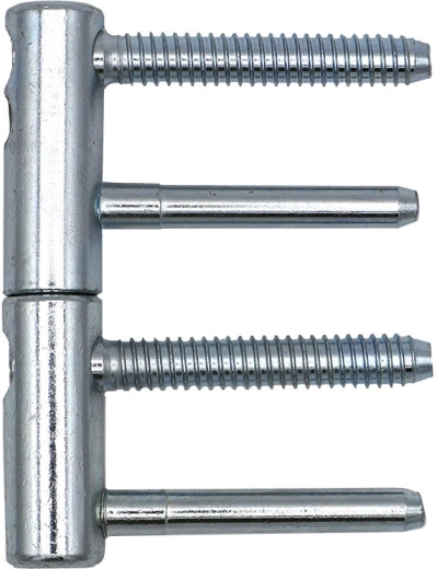 Paumelle de porte TRIO 15 complète - 10 pièces – Zinc bleu