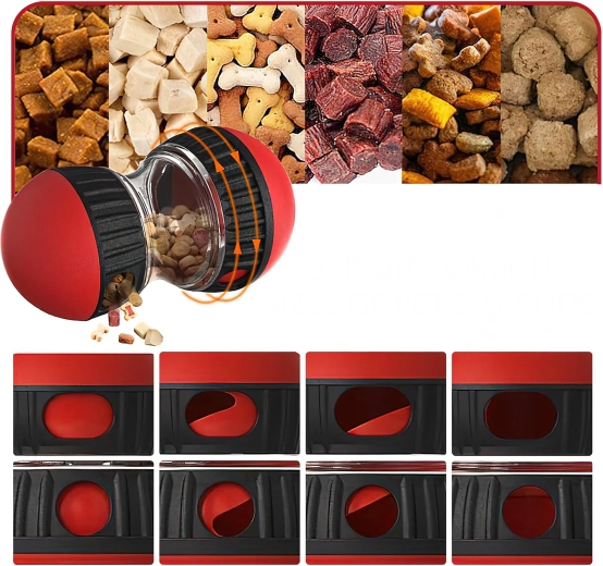 Ouvertures réglables pour différents types de friandises