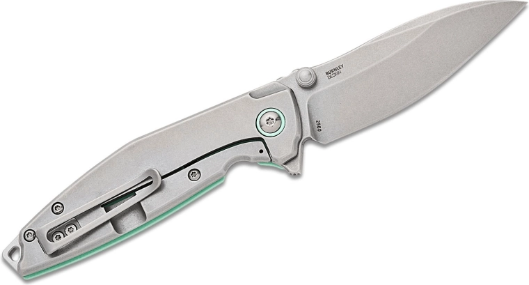 Lame Sandvik 14C28N durable avec finition Stonewash