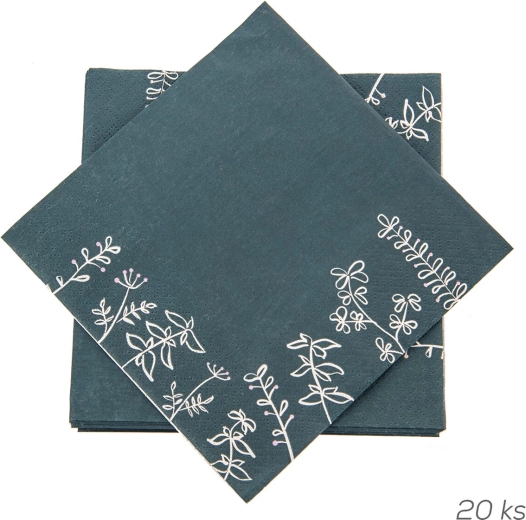 Serviettes en papier « prairie » 33 × 33 cm (20 pièces)