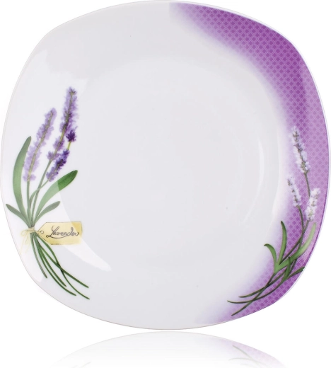 Forme carrée moderne avec décor lavande