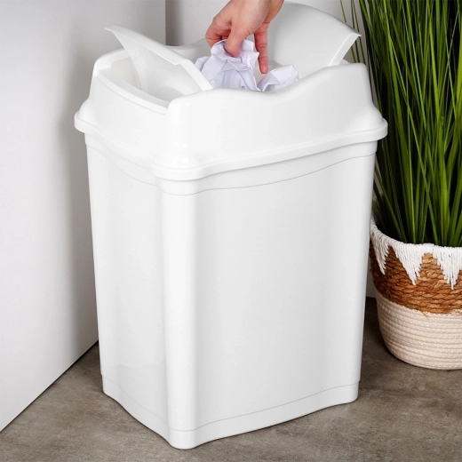 Couvercle basculant pratique pour un usage hygiénique