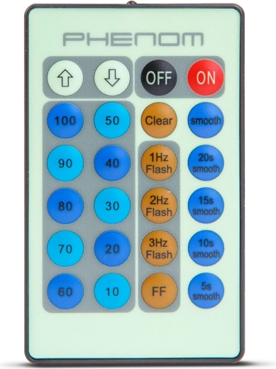 Commande à distance de la luminosité et des effets