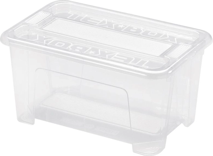 Boîte de rangement avec couvercle 4,5 l plastique 28 × 18,5 × 14 cm