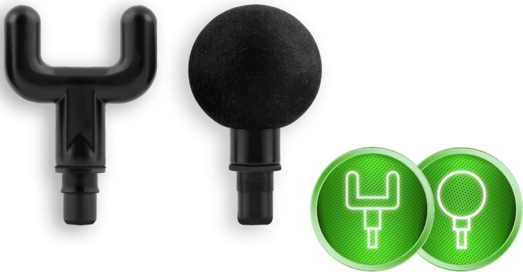 8 têtes interchangeables pour un soulagement ciblé