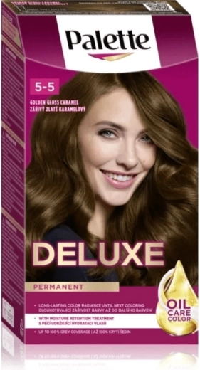 Palette Deluxe 5-5 caramel doré éclatant 50 ml – coloration permanente