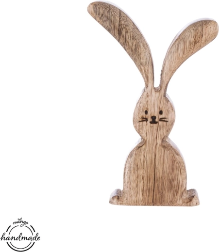 Décoration en bois Lapin mango 20,2 cm
