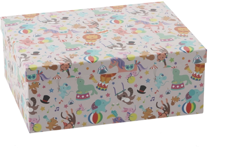 Boîte cadeau Kolorowe Zwierzęta 31 × 24,5 × 12 cm - 1 pièce