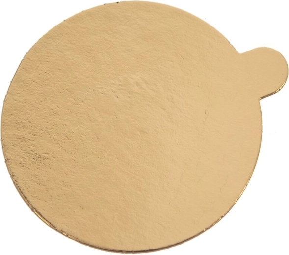 Support à gâteau fin doré 10 cm (rond)