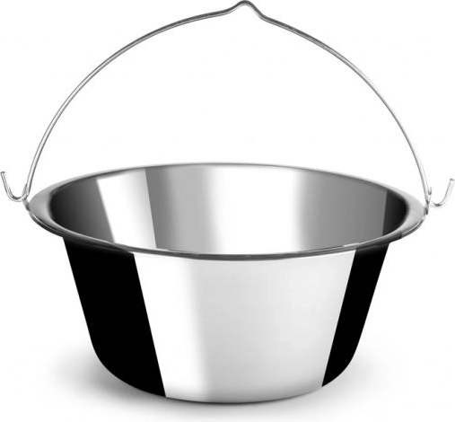 Marmite en inox 0,8 l pour feu ouvert