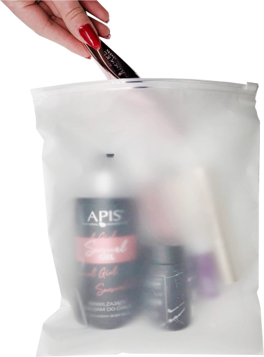 Sachets mats à fermeture zip 350 × 450 mm, lot de 50 pièces