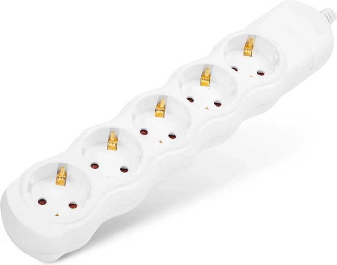 Bloc multiprise montable avec 5 prises, sans câble