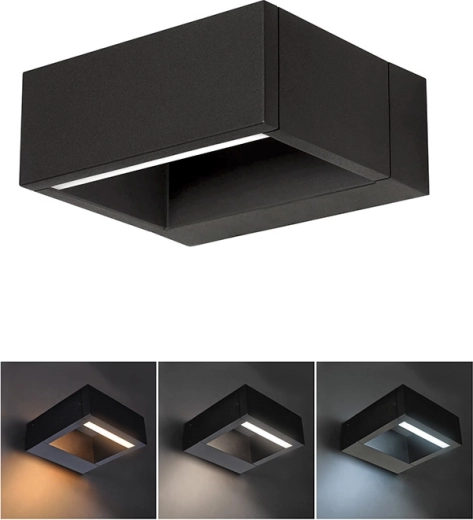 Solight LED applique murale extérieure Ragusa 7 W, 450 lm, 3 CCT