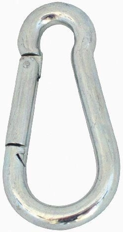 Mousqueton galvanisé 120 × 11 mm (10 pcs)