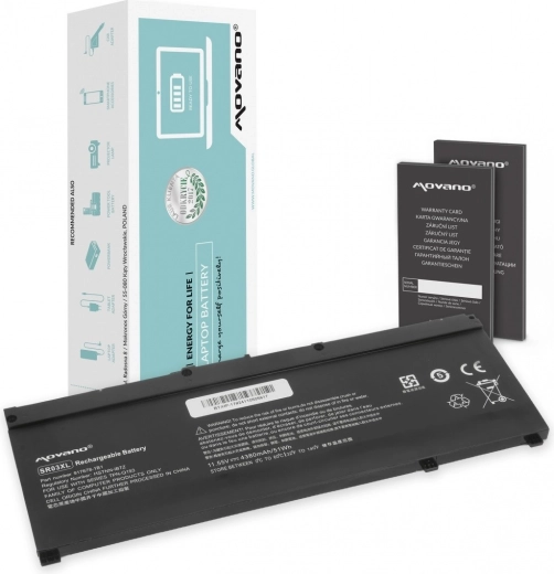 Batterie Movano pour HP Omen 15-DC et HP Gaming 15/17, 4380 mAh (51 Wh)