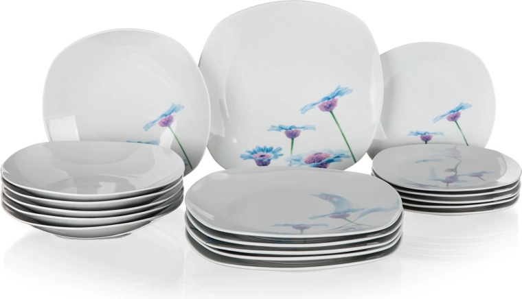 Délicat décor floral Blue Daisy