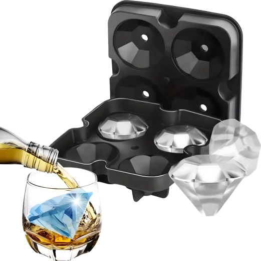 Glace en forme de diamant pour un service parfait