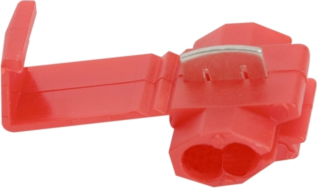 Connecteur de câble rouge pour câbles à 1 ou 2 conducteurs
