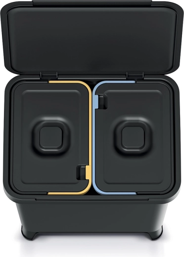 Deux compartiments pour un tri rapide et clair