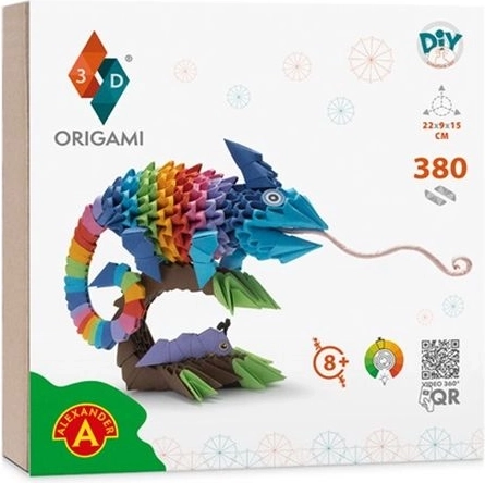 Origami 3D caméléon