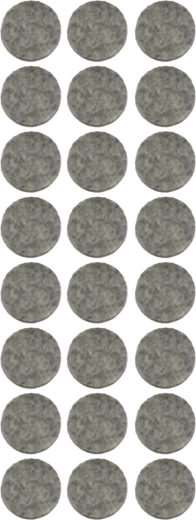 Patins adhésifs de protection pour meubles TORO, assortiment de formes, 24 pcs