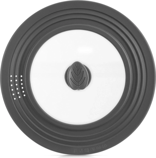 Couvercle universel en verre avec bord en silicone 24/26/28 cm