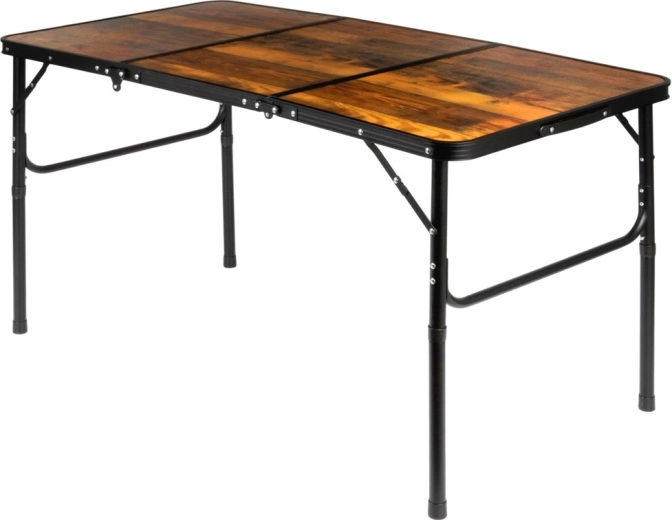 Plateau résistant décor bois et cadre stable