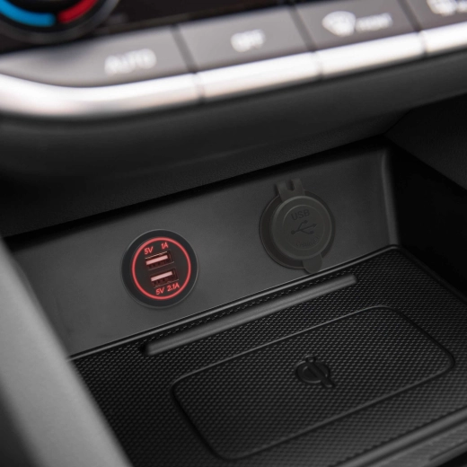 Prise USB double encastrable pour voiture