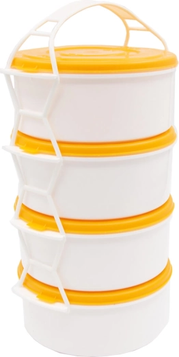 Quatre étages séparés pour un menu complet