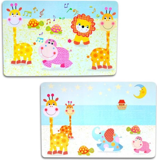 Set de table en plastique pour enfants TORO 28 × 43 cm, motifs assortis