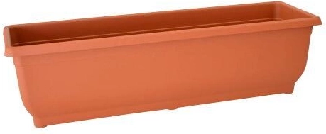Jardinière auto-irrigante AQUA GLORIA 60 cm sans soucoupe, terracotta