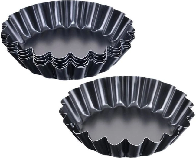 Moules métalliques Orion pour tartelettes de 9 cm - 6 pièces