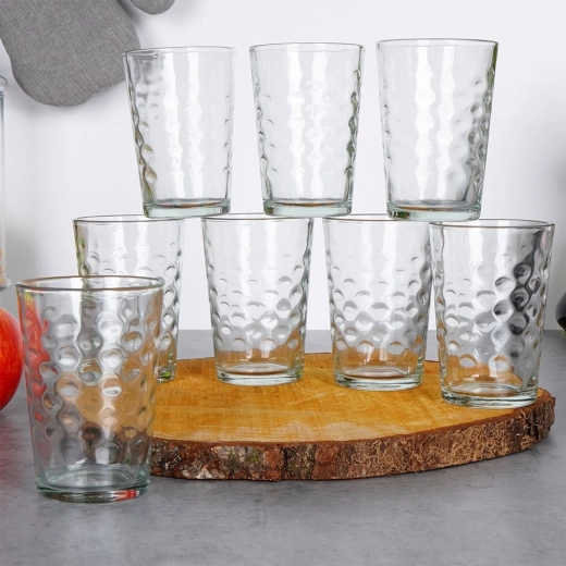 Lot pratique de 8 verres