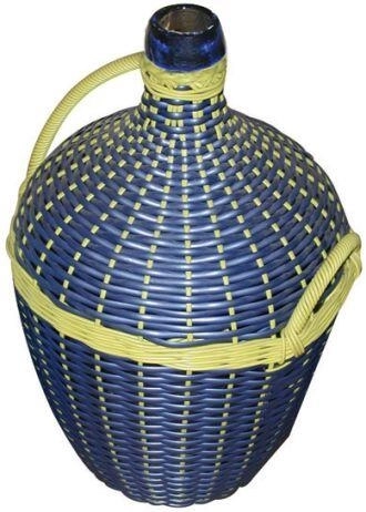 Dame-jeanne tressée 20 l – mélange de couleurs