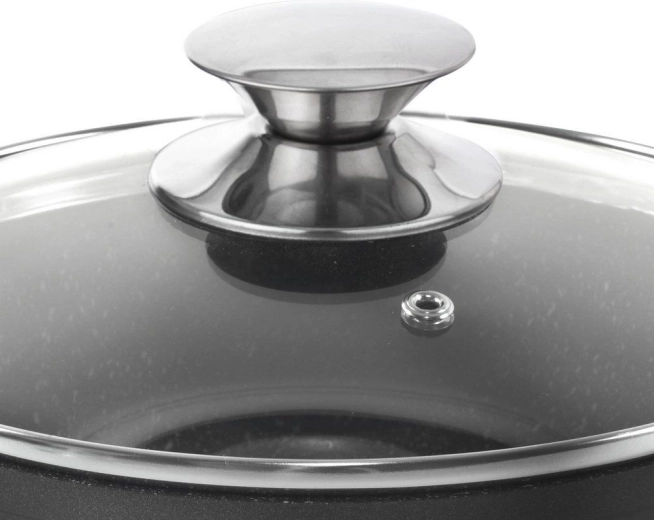 Couvercle en verre avec valve vapeur