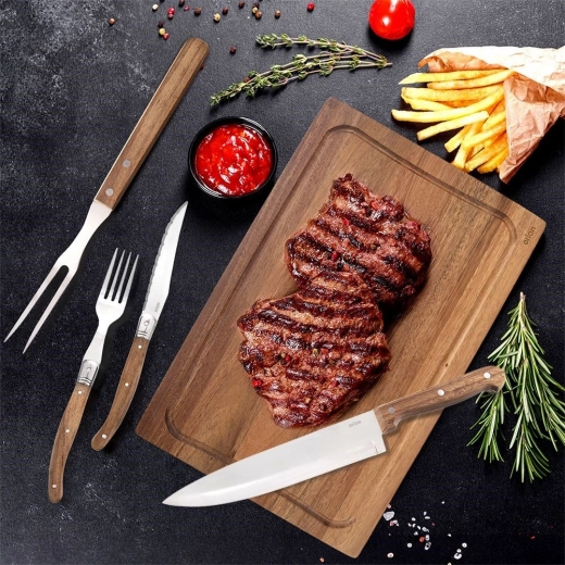 Couteaux dentelés tranchants en acier inoxydable