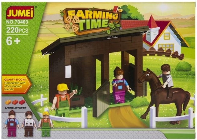 Jeu de construction Jumei ferme Farming Time 220 pièces - 1 pièce