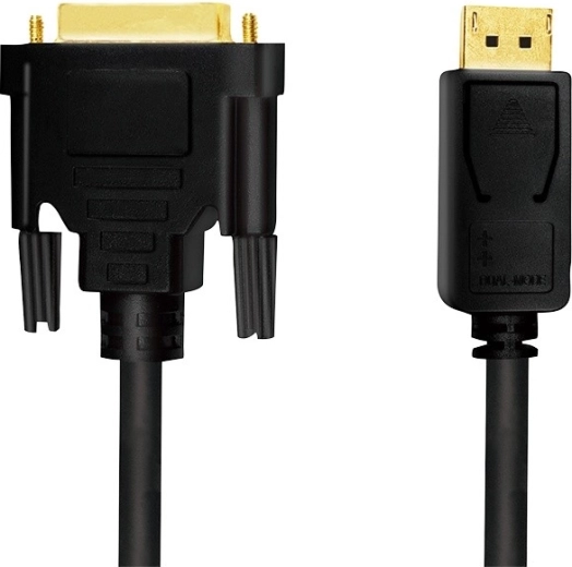 Câble LogiLink DisplayPort 1.2 vers DVI, 2 m, noir