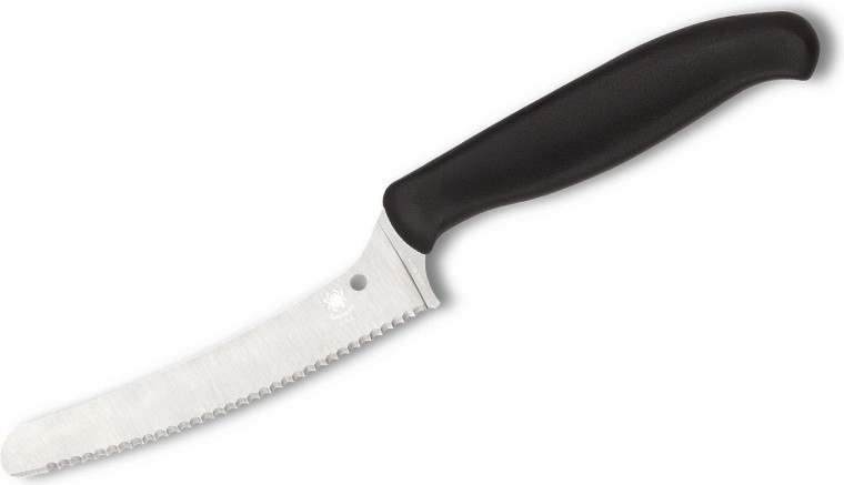 Couteau de cuisine Spyderco Z-Cut à pointe émoussée 11 cm noir