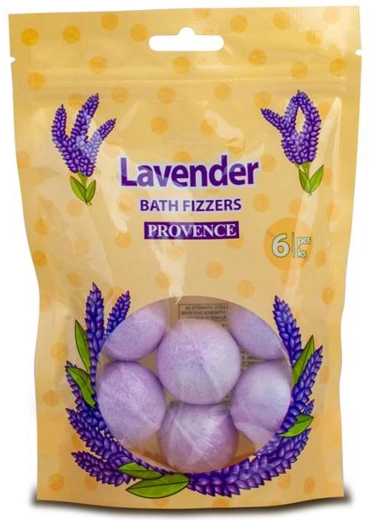 Bombes de bain effervescentes Provence lavande 6 pcs