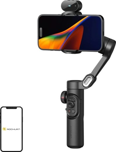 Stabilisateur pour smartphone AOCHUAN Smart XE avec capteur IA – noir