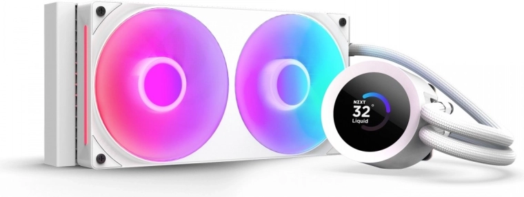 Refroidissement liquide NZXT Kraken Plus 240 RGB LCD blanc