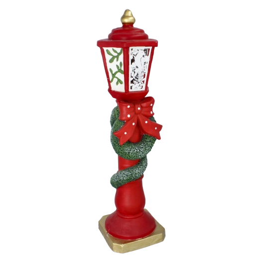 Décoration de Noël lanterne avec cloches et éclairage LED 65 cm - 1 pièce