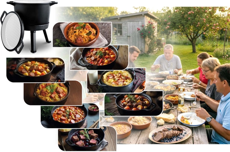 Couvercle réversible en poêle-gril