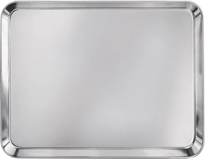 Plateau de service en acier inoxydable 31,7 × 24 cm