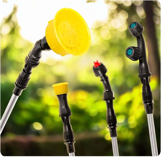 4 buses pour chaque tâche au jardin