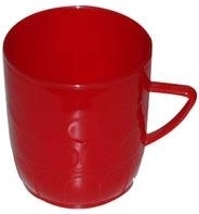 Mug en plastique avec motifs de cercles 0,2 l – assortiment de couleurs