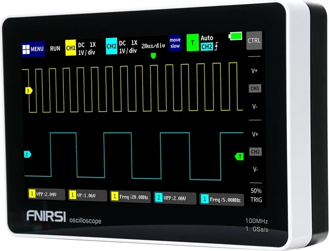 Oscilloscope portable à écran tactile FNIRSI 1013D de 7 pouces