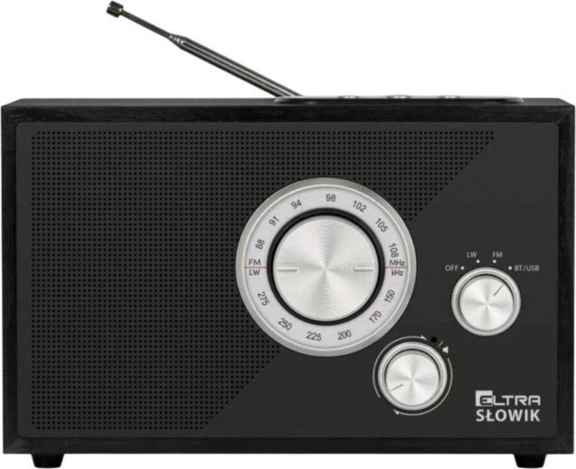 Radio de table Słowik avec USB, Bluetooth et lecteur MP3, noir