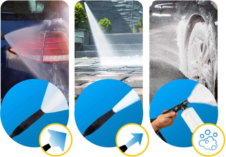 TurboStream™ et buse réglable pour un effet maximal